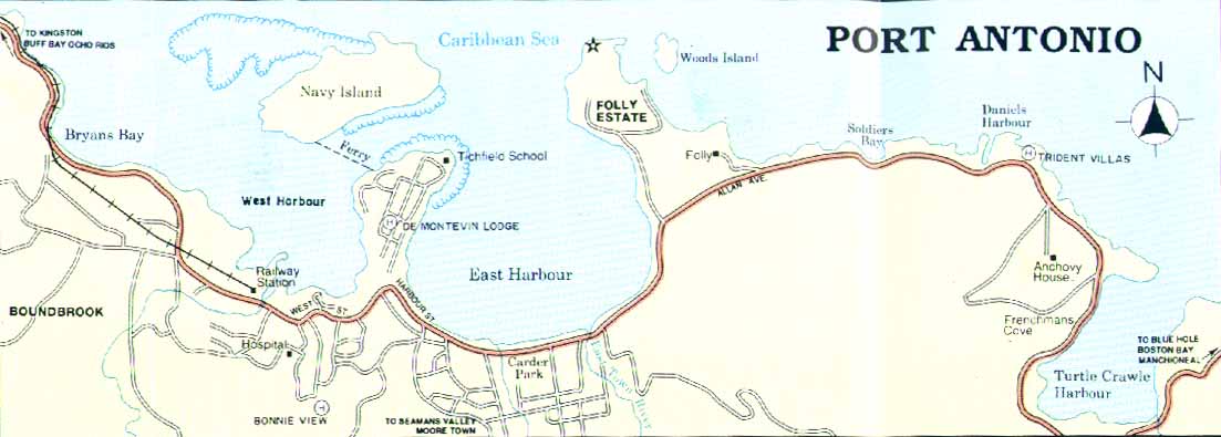 Map Of Jamaica Parishes. Jamaica Diving Maps - Their